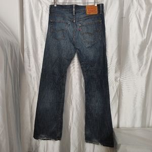Levi's 527 slim boot cut patched jeans 30/32